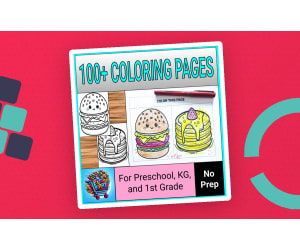 No Prep Coloring Pages For Preschool, Montessori, And Kindergarten