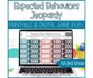 No-Prep Digital Expected vs. Unexpected Behaviors Jeopardy Review Game