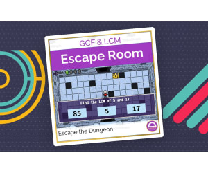No-Prep Math Escape Room: Reviewing GCF and LCM