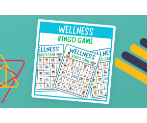 No prep personal health wellness bingo game SEL healthy habits hygiene
