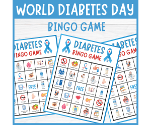 No Prep World Diabetes Day Bingo | Diabetes Awareness Games