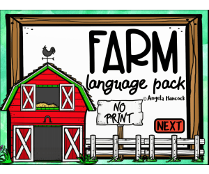 NO PRINT Farm Language Pack for Distance Learning