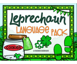 NO PRINT Leprechaun Language Pack for Distance Learning