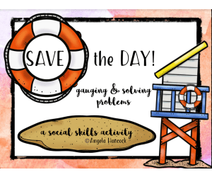 NO PRINT Lifeguard Save the Day Social Language Skills Distance Learning