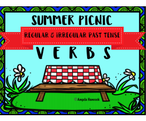 NO PRINT Picnic Regular & Irregular Past Tense Verbs Distance Learning