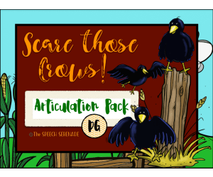 NO PRINT Scare the Crows Articulation - DG Edition for Distance Learning