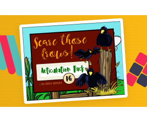 NO PRINT Scare the Crows Articulation - DG Edition for Distance Learning