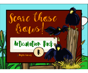 NO PRINT Scare the Crows Articulation - R Edition for Distance Learning