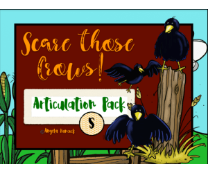NO PRINT Scare the Crows Articulation - S Edition for Distance Learning