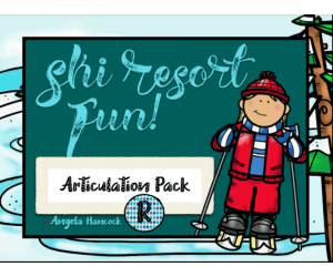 NO PRINT Ski Resort Articulation - R Edition for Distance Learning