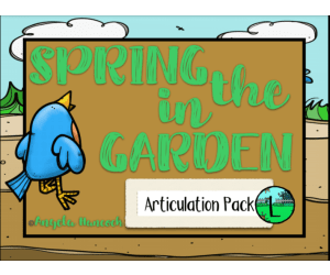 NO PRINT Spring Garden Articulation - L Edition for Distance Learning