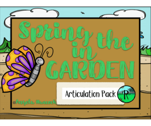 NO PRINT Spring Garden Articulation - R Edition for Distance Learning