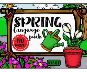 NO PRINT Spring Language Pack for Distance Learning