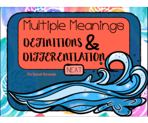 NO PRINT Summer Multiple Meaning Words Activities in Context