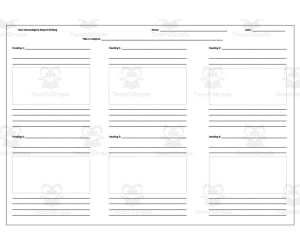 Non-chronological Report Writing Template 1