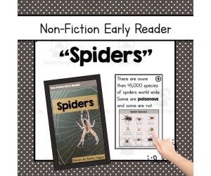 Non-Fiction Early Reader: Spiders Unit