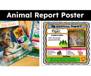 Nonfiction Animal Report Poster Template