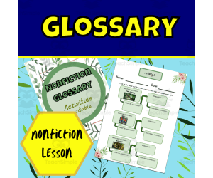 Nonfiction glossary worksheets