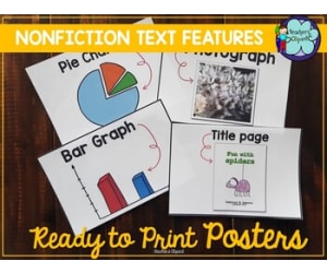 Nonfiction Text Features Posters | Ready-to-Print Anchor Charts