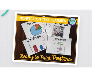 Nonfiction Text Features Posters | Ready-to-Print Anchor Charts