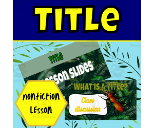Nonfiction title lesson