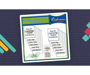 North Carolina State Symbols Interactive Foldable Booklets – EBOOK