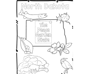 North Dakota State Symbols Clip Art