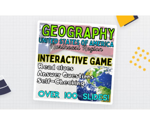 Northeast Region United States Geography Game, Maps & Capitals