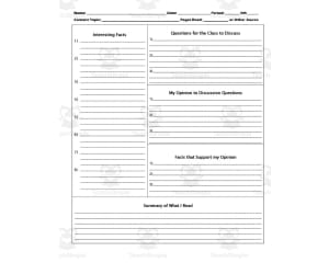 Note Making Sheets
