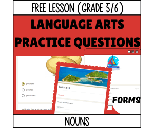 Nouns Sample Lesson - Grammar Grade 5-6 (Forms)