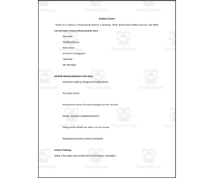 Novel - Film Study Guide: Soylent Green