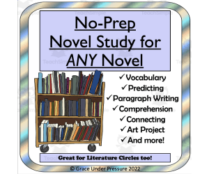 Novel Study: No-Prep Vocabulary, Writing, and Collage for ANY Novel