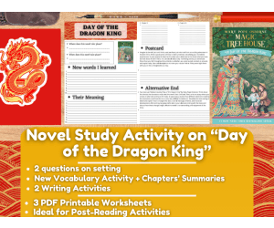 Novel Study Worksheets - Day of the Dragon King - Magic Tree House