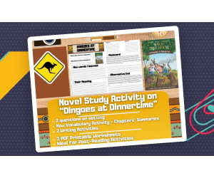 Novel Study Worksheets - Dingoes at Dinnertime - Magic Tree House