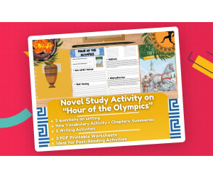 Novel Study Worksheets - Hour of the Olympics - Magic Tree House