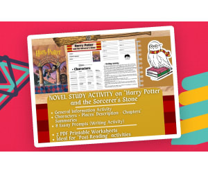 Novel Study Worksheets on "Harry Potter and the Sorcerer's Stone"