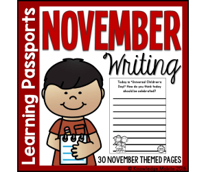 November Writing Prompts - Learning Passport