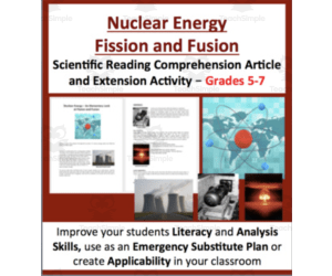 Nuclear Energy – Fission and Fusion - Digital Science Reading Article-Grades 5-7