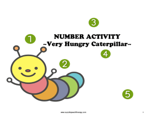 Number Activity - The Very Hungry Caterpillar