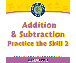 Number & Operations: Addition & Subtraction - Practice the Skill 2 - MAC Software