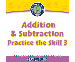 Number & Operations: Addition & Subtraction - Practice the Skill 3 - FLASH-MAC