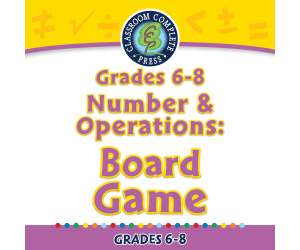 Number & Operations: Board Game for 6th-8th | PC Software