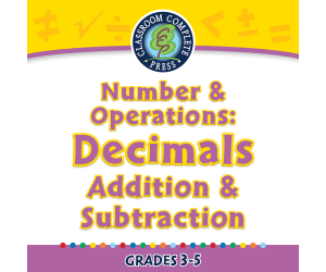 Number & Operations: Decimals - Addition & Subtraction - PC Software