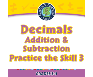 Number & Operations: Decimals - Addition & Subtraction - Practice the Skill 3 - FLASH-MAC