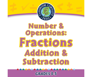 Number & Operations: Fractions - Addition & Subtraction - FLASH-MAC