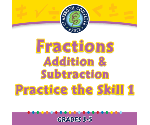 Number & Operations: Fractions - Addition & Subtraction - Practice the Skill 1 - FLASH-MAC
