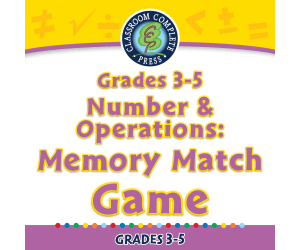 Number & Operations: Memory Match Game for 3rd-5th - PC Software