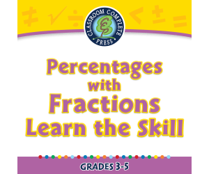 Number & Operations: Percentages with Fractions - Learn the Skill - FLASH-MAC