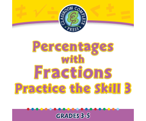 Number & Operations: Percentages with Fractions - Practice the Skill 3 - MAC Software