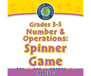 Number & Operations: Spinner Game for 3rd-5th - MAC Software